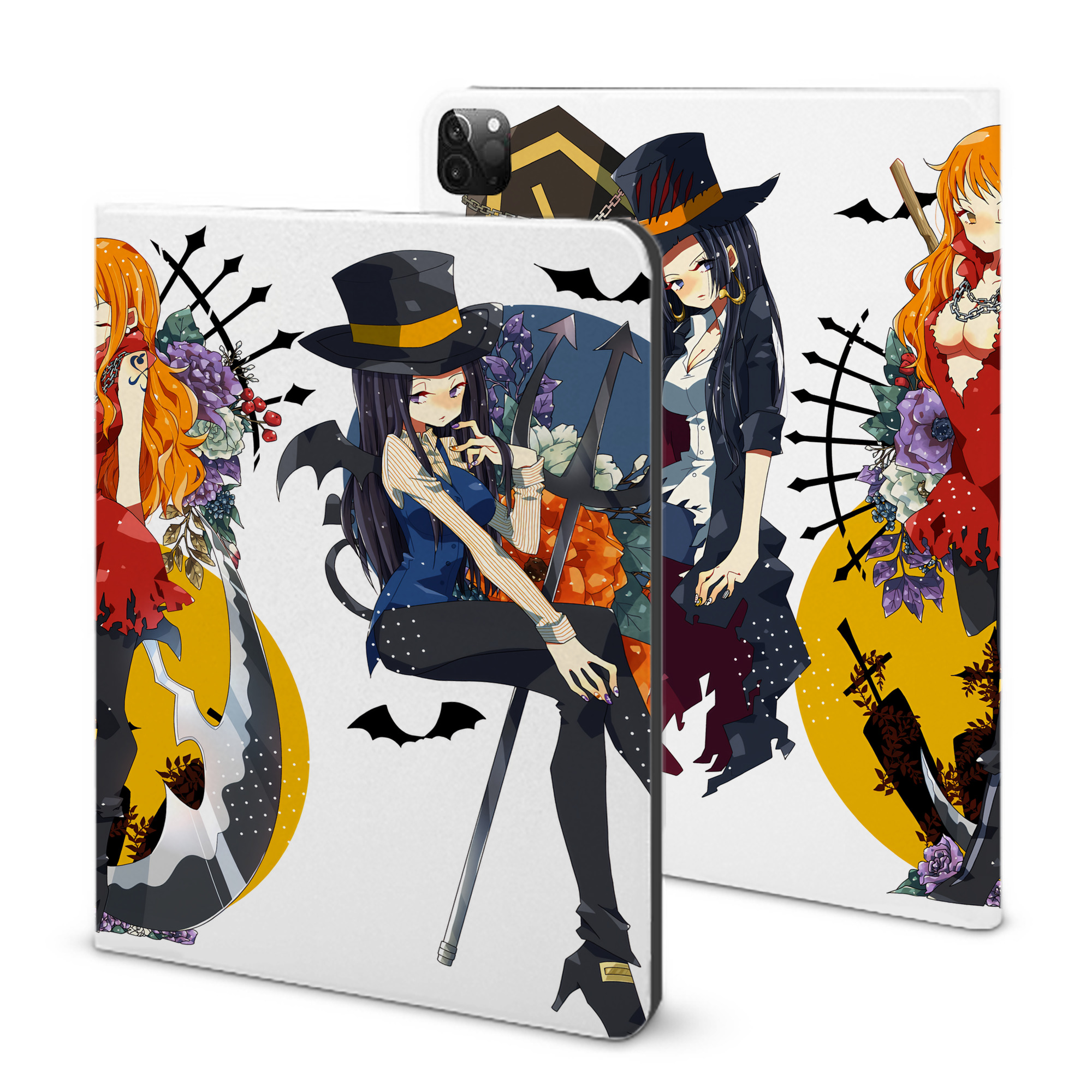 （画像用） ワンピース ONE PIECE IPadケース ペンホルダー付き ブックスタイルデザイン